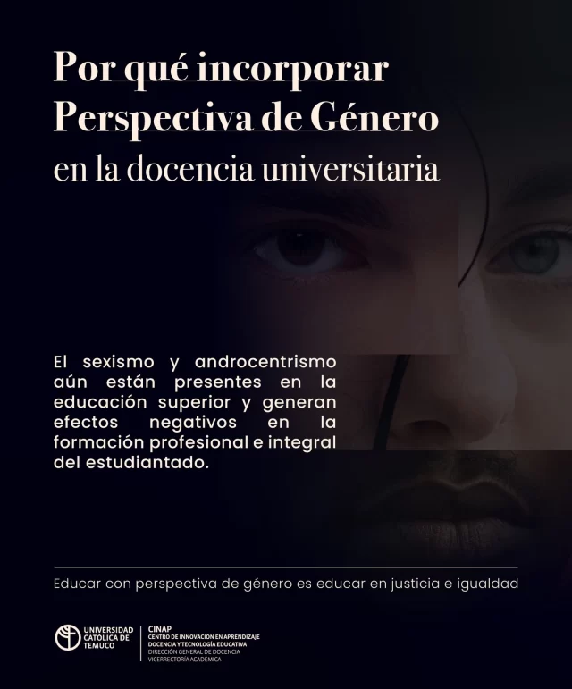 En la educación superior, aún persisten prácticas y discursos que reproducen desigualdades de género. Incorporar la perspectiva de género en la docencia no es una moda: es una responsabilidad ética y educativa que busca formar profesionales críticos e inclusivos.

Descarga aquí la infografía “Por qué incorporar perspectiva de género en la docencia universitaria”:
https://drive.google.com/file/d/1g2e9RXH25oYusPuAkGu0QUQfhH7CdVoS/view?usp=drive_link